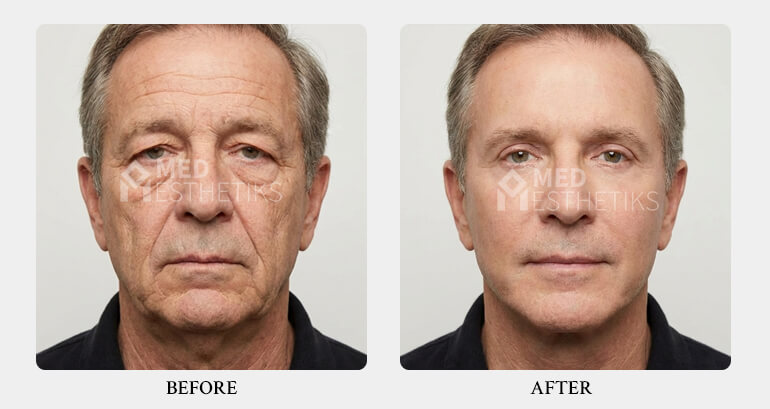facelift surgery before after