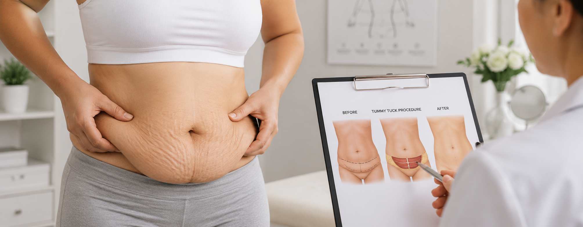 Post-Pregnancy Belly Fat & Skin